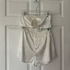 12th Tribe Jacquard Crop Top & Shorts - Medium